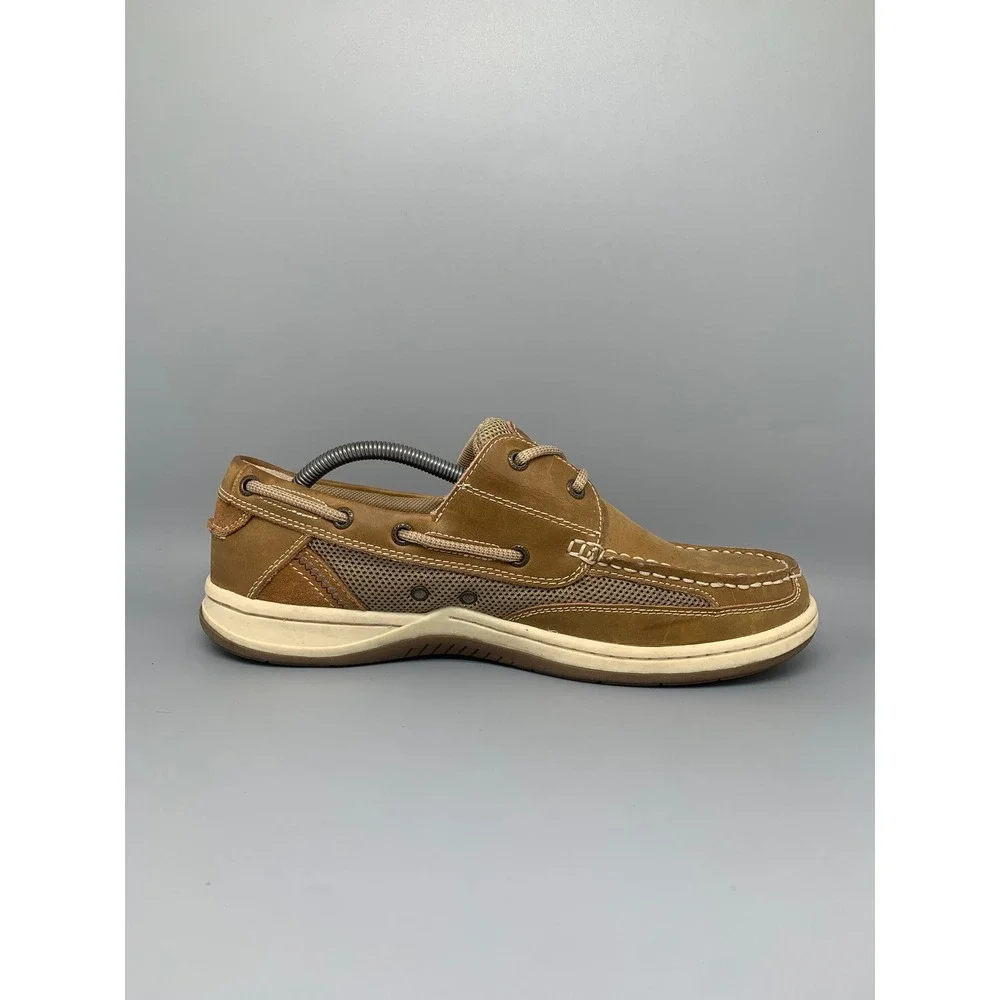Margaritaville Anchor Lace Up Brown Boat Shoes MG1301F Men's Sz 11.5